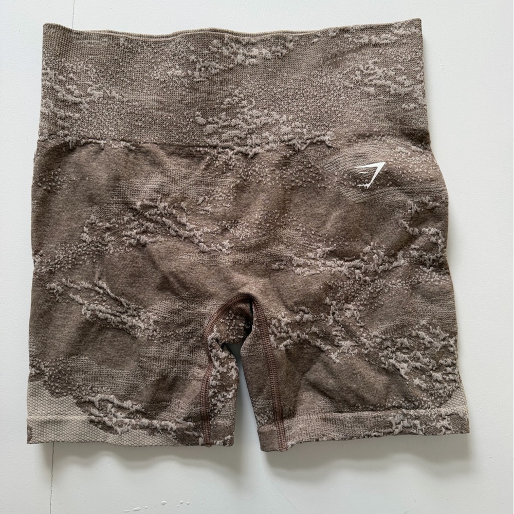 Gymshark Brown Marled Seamless Shorts